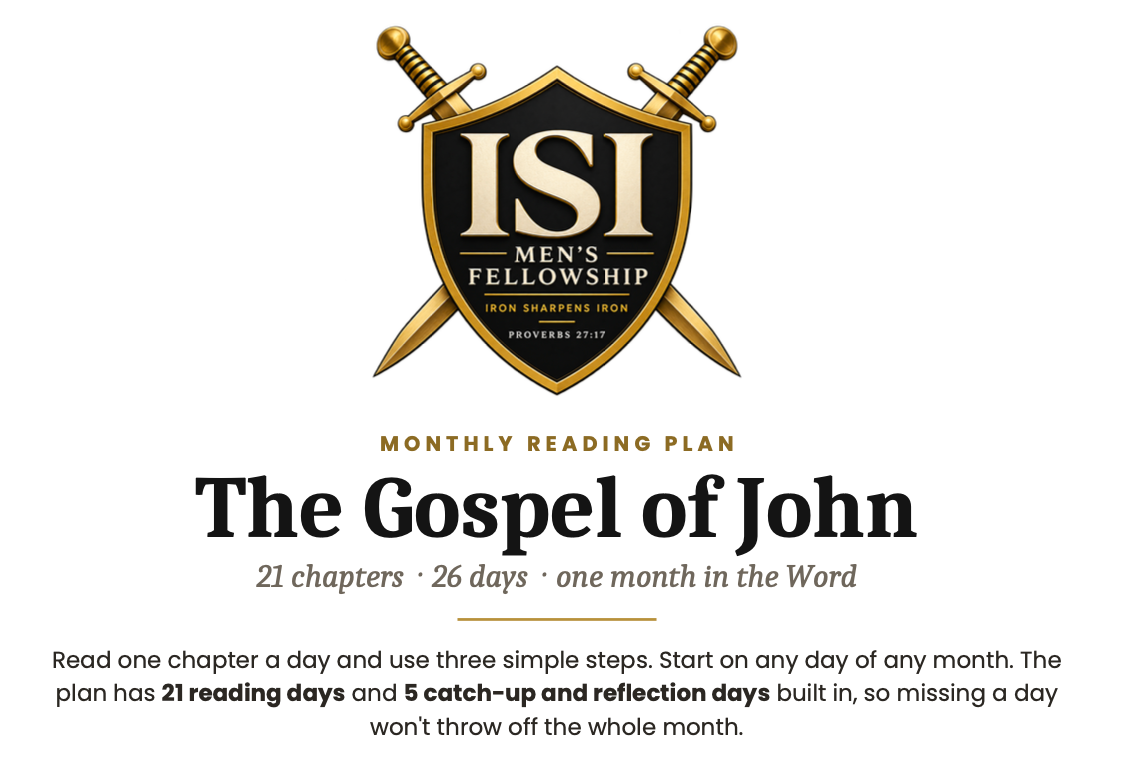 ISI John 1 Month Reading Plan